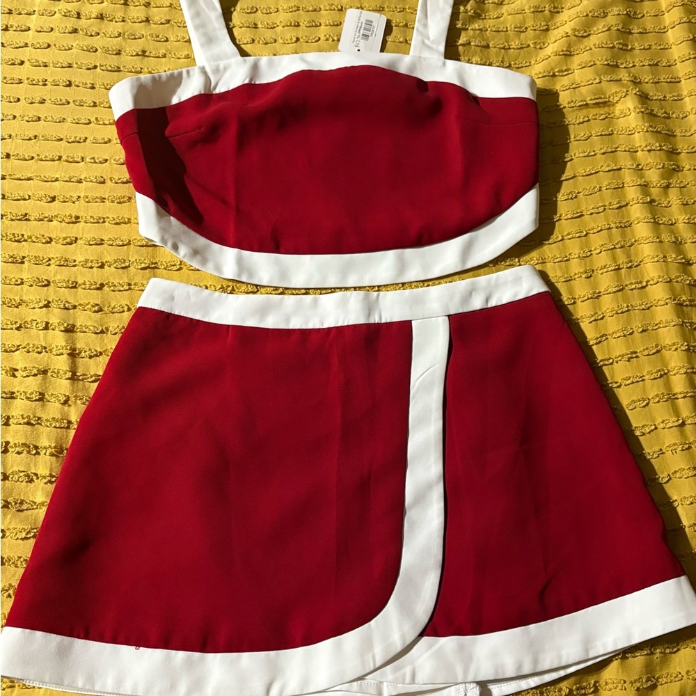 Stylish Red and White Gameday Set